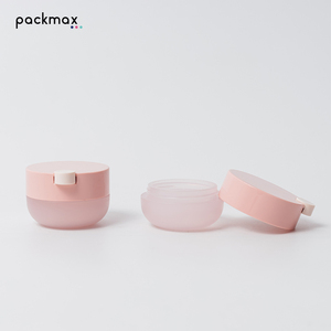 Pot à baume à lèvres en PP de 12g avec spatule – Contenant vide rechargeable pour crème, emballage cosmétique à couvercle rabattable pour masque et baume à lèvres - Product Image 4