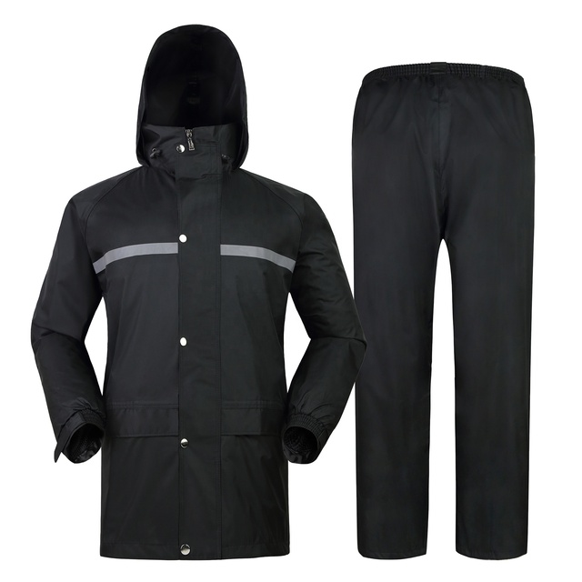 High Quality Rain Coat Working Clothes Navy  Waterproof Raincoat Rain Wear Coat Suit with Pants