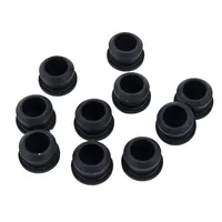 Bouchon de trou à encliqueter en caoutchouc de silicone noir personnalisable OEM 2.5-14mm