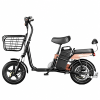 Vélo Électrique Urbain 14 Pouces à Cadre en Acier, Frein à Câble, VTT Électrique à Cadre Bas avec Batterie Amovible pour Adultes - Vente en Gros Usine OEM