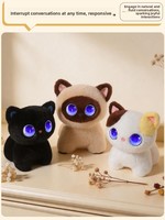 Chatbot intelligent Dou Bao AI, jouet pour enfants, Fufu le compagnon en peluche unisexe, rembourré en coton PP, animal électronique, cadeau