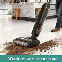 180 ° Aspirateur serpillière autonettoyant tout-en-un sans fil multi-surfaces pour sols durs