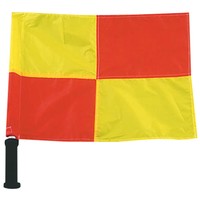Drapeau bip d'arbitre à damier de juge de ligne de football personnalisé promotionnel