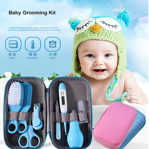 Kit de toilettage 8 pièces pour bébé ensemble de manucure pour nouveau-né kit de tondeuse à ongles pour bébé brosse à cheveux peigne cadeau pour bébé - Product Image 2