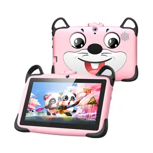 Tablet anak 7 inci, tablet Pc Android 2SIM 7 inci 1 + 8G Android WiFi, mainan anak-anak Android, mesin belajar