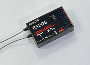 Récepteur <span class=keywords><strong>Radiolink</strong></span> <span class=keywords><strong>R12DS</strong></span> 2.4G 12CH FHSS DSSS à spectre étalé avec double antenne - Product Image 2