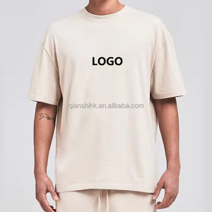 Camiseta de algodón de colores cómodos personalizada, camiseta de peso pesado con hombros caídos, fabricante de camisetas personalizadas, camiseta cuadrada en blanco para hombre - Product Image 1