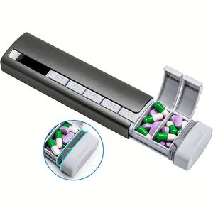 Popular Extra Large Bottles Food Grade PP Compartment Pill <b>7</b>-Grid Sealed Moisture-Proof Color Matching <b>Tablet</b> Storage Box for - Product Image 2