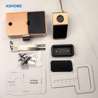 Serrure de porte d'armoire en bois Tuya Smart Home avec clé, pour coiffeuse, sécurité personnelle, empreinte digitale, coffre-fort à clé Smart Life