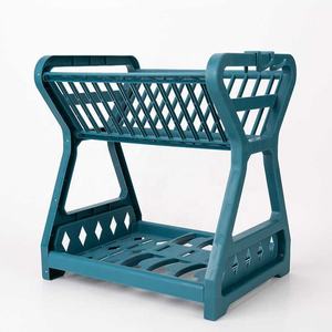 Égouttoir à vaisselle en plastique Gloway, populaire, double couche, pour évier, avec support pour ustensiles et couverts, rangement de cuisine - Product Image 6