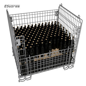 Jaulas <span class=keywords><strong>de</strong></span> Almacenamiento Plegables y Apilables con Asas Autoblocantes, Galvanizadas Electrolíticamente - Product Image 1