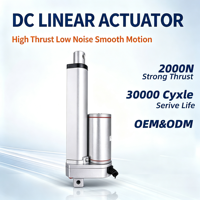 Aktuator Linear Elektrik Tugas Berat DC 12V/24V 1500N 10-1500mm Stroke Mendukung Kustomisasi OEM