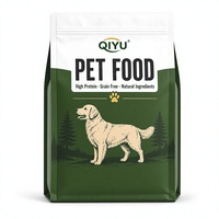 Sacs d'emballage personnalisés pour aliments pour animaux de compagnie, pochettes à fond plat pour nourriture pour chiens, nourriture pour chats, friandises pour animaux, emballage haute barrière