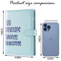 100 Enveloppe Livre d'économie d'argent A5 Budget Classeur Organisateur Défi Budget Planificateur Livre 100 Enveloppe Économies Défi