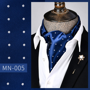 <span class=keywords><strong>Cravate</strong></span> <span class=keywords><strong>Ascot</strong></span> Homme de Luxe Personnalisée, Broderie Florale en <span class=keywords><strong>Soie</strong></span>, Classique Jacquard Paisley pour Costume de Cérémonie - Product Image 6