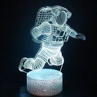Lampada da Tavolo 3D Personalizzata a Forma di Console, Luce Notturna LED Decorativa, Regalo di Natale