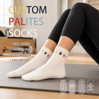 Chaussettes de sport en jacquard personnalisées pour femmes, douces et respectueuses de la peau, en coton, pour le yoga et la pratique