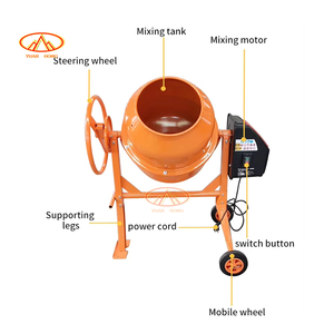 Misturador de Concreto <span class=keywords><strong>Mini</strong></span> Auto-Carregável Eficiente 280L, Misturadores de Cimento Pequenos para Uso Doméstico Rápido - Product Image 5