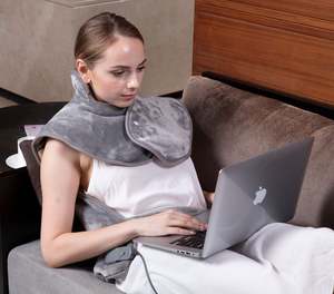 Coussin chauffant pour le soulagement des douleurs du dos, grand coussin chauffant 24x33 pouces pour le cou et les épaules, enveloppe chauffante avec température réglable - Product Image 5