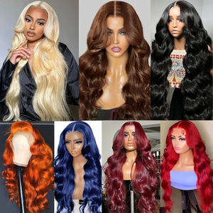 Оптовая продажа, предварительно выщипанный парик из 180% натуральных бразильских натуральных волос, волнистый парик на фронтальной сетке, HD 13x4 13x6, фронтальные парики для черных женщин - Product Image 6