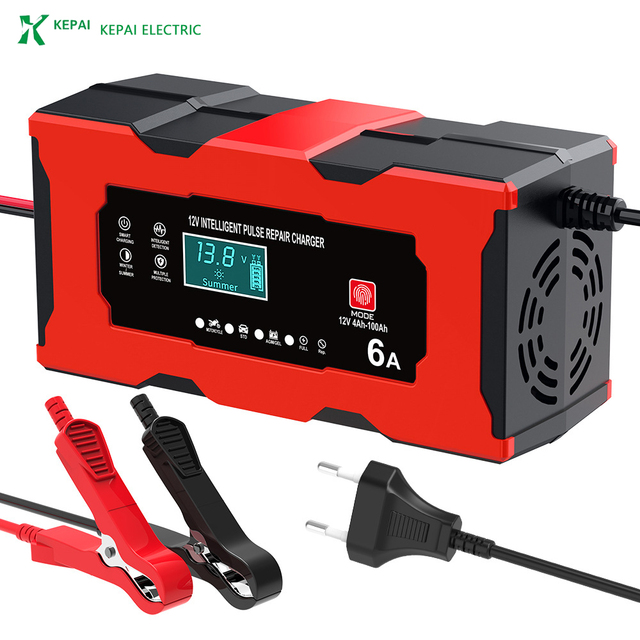 Universal 12v Fast Charging Car Battery Charging Smart Pulse Battery Charger Lead-acid Battery Used for Cars and Motorcycles