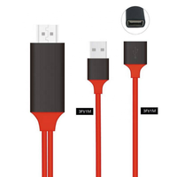 Cable Convertidor USB a HDMI Full HD, Adaptador HDMI para iPhone 8 X 7 6s Plus iPad TV Xiaomi Teléfono Android a Adaptador HDMI