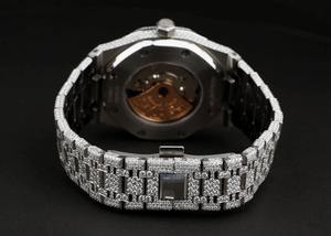 Reloj de Acero Inoxidable con Diamantes VVS Estilo Hip Hop, Fabricado en India, para Fiestas, Clubes y Actuaciones en Escenario, Disponible al Mejor Precio - Product Image 3