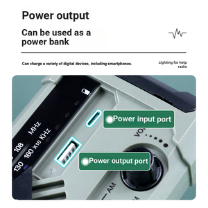 Linterna y radio de manivela: ¡perfectos para cortes de energía o emergencias! - Product Image 1
