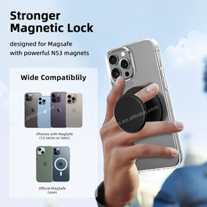 Soporte Ligero para Teléfono Móvil, Mini Soporte Plegable Portátil con Rotación de 360 Grados, Fuerte Succión Magnética, Anillo Metálico Flexible - Product Image 3