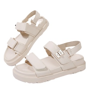 <span class=keywords><strong>Sandali</strong></span> Gladiatore da Donna con Plateau in Gomma <span class=keywords><strong>di</strong></span> Grandi Dimensioni, Suola Intermedia in Vera Pelle Ammortizzata, Stile Coreano, Doppia Fascia - Product Image 5