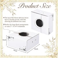 Boîtes rigides en carton ondulé recyclables, écologiques et durables pour l'expédition de fleurs, avec finition mate