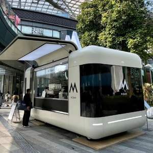 Moderner Outdoor-Pavillon aus Stahl für Kaffee- und Hotdog-Stände – Wasserdicht und Einkaufszentrum-freundlich – Bestseller 2025 - Product Image 2