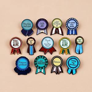 Herstellergefertigte Pins Broschen Sarkastische Zitate Lustige Emaille-Pins Metall-Abzeichen Anstecknadeln für Kleidung Hut Accessoires - Product Image 3