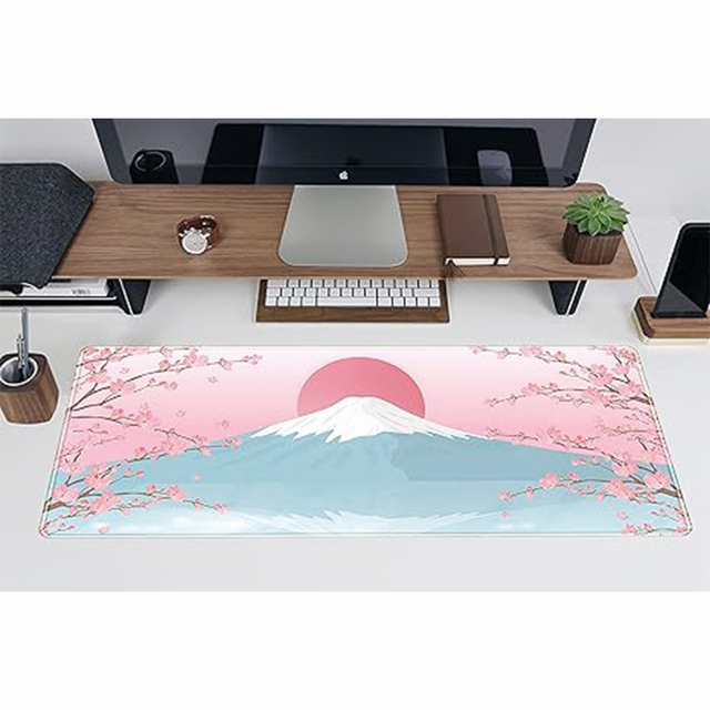 Aesthetic Sakura Anime Cartoon Gaming Mouse Pad Cute Light Blue XL Size Stock Available