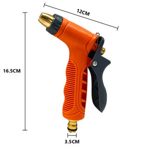 Boquilla de pulverización ajustable con punta cónica y gatillo trasero, conexión roscada compatible con manguera estándar, para paisajismo - Product Image 1