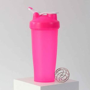 Bouteilles shaker en plastique colorées avec paille, sans BPA, pour la salle de sport et l'extérieur - Product Image 5
