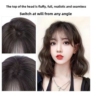 วิกผมสั้นหยิกสไตล์บราซิลสำหรับ<span class=keywords><strong>ผู้หญิง</strong></span> <span class=keywords><strong>ผม</strong></span>ยาวธรรมชาติ ลดอายุความรู้สึกเหมือนจริง ยาวระดับกระดูกไหปลาร้า สีน้ำตาลเข้ม 32 นิ้ว - Product Image 3