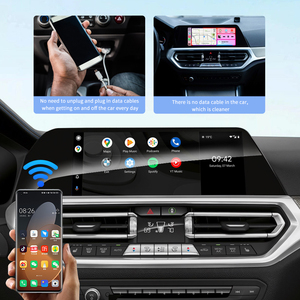 อะแดปเตอร์ CarPlay ไร้สายแบบ2อิน1ที่มีสีสันใหม่ตัวแปลงอัตโนมัติแอนดรอยด์ปลั๊กแอนด์เพลย์ YouTube กล่องวิดีโอ Netflix - Product Image 2