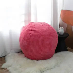 Factory Custom Spherical Round Tatami Modern Simple Corduroy Sofa Bean Bag For Living Room