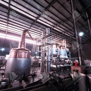 [JiangMan]-1000L Rum Distillery Equipment-Copper Pot Distiller-Caribbean Rum Distillation Still- Double Thumper Rum Still