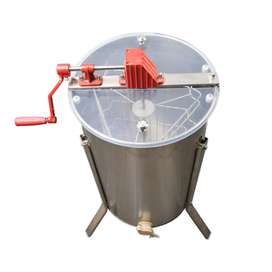 Nuovo Estrattore di Miele Manuale Professionale Zorue 201 in Acciaio Inossidabile, Spessore 1,1 mm, a 3 Telai, con Manovella, per Uso Agricolo - Product Image 1
