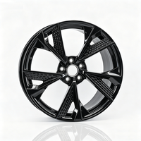 4 Buah Velg Aluminium Forged 18x8 19x8.5 20x9 ET28 30 35 5x112 6061 T6 Warna Hitam Gloss untuk Audi Mercedes Macan Penumpang