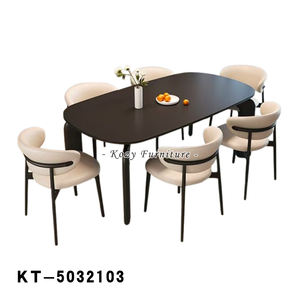 Vente en gros de tables à manger modernes, durables et de luxe à surface rocheuse pour hôtel, appartement, <span class=keywords><strong>restaurant</strong></span> et usage domestique - Product Image 6