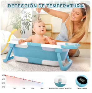 Bañera para Bebés Maxfree de Alta Calidad, Material PP, Asientos para Bañera, Juego de Bañera para Bebés, Bañera Plegable Segura para Bebés - Product Image 2