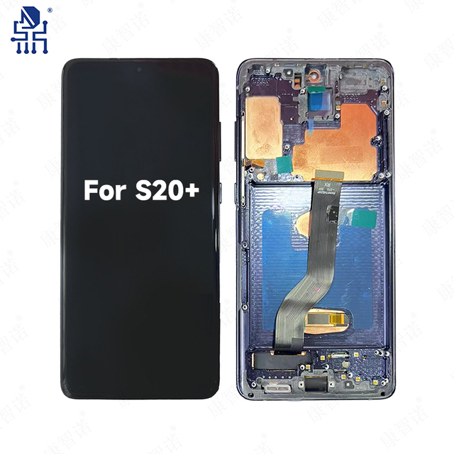 Mobile Phone LCD Screen Is Suitable for Samsung S20 Plus Screen Touch Panel Complete Assembly Is Suitable for Samsung S20+ LCD