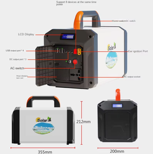 Panneau solaire portable 220V 500W haute puissance MPPT, station mobile extérieure, onde sinusoïdale pure, batterie externe, démarreur de voiture d'urgence LED - Product Image 5