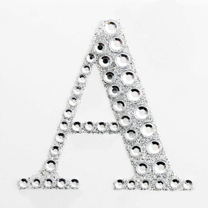 Autocollant de pierres précieuses artisanales à paillettes auto-adhésives, <span class=keywords><strong>Blinger</strong></span> cristal strass lettre autocollant 26 lettres - Product Image 4