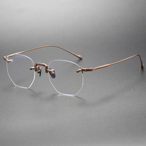 Kính mắt thời trang unisex M3104 kiểu dáng vuông cổ điển, gọng titan acetate, không viền, có sẵn trong kho - Product Image 3
