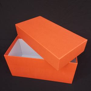अनुकूलित लोगो लक्जरी सोने की पन्नी नारंगी उपहार बॉक्स उत्कृष्ट आयताकार परिधान पैकेजिंग जूते और कपड़े नौवहन कठोर बक्से - Product Image 1