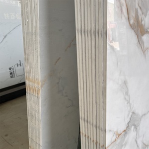 Dalle de <span class=keywords><strong>pierre</strong></span> nano or Calacatta polie pour la décoration de sol et de mur de la maison <span class=keywords><strong>pierre</strong></span> artificielle Nano verre marbre <span class=keywords><strong>pierre</strong></span> blanche - Product Image 5